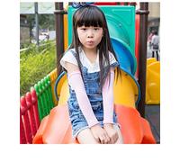 RUIXIA Manchette Anti UV pour Enfant Manchons Anti Soleil Refroidissement pour Enfant Manchons de Bras Protection Solaire pourCyclisme Football Pêche Activités en Plein Air