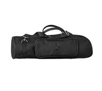 RUIXIA Sac de Trompette en 600D Tissu Oxford Étanche Bandoulière Unique Réglable Poche 5mm Coton Matelassé Box Sacoche a Main Souple Nouveau Sac de Rangement Noir