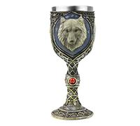 RUIXIB Mug 3D Verre a Vin Vintage Chope Bière Inox Mug Vintage en motif Loup 3D Tasse Café Rétro Mug Inox pour Maison Bureau Bar Cadeau Halloween Anniversaire Noël