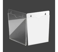 RUIXUAN Suspensibility Acrylique Poster Support de Panneaux, Plexiglas Clair Informations Boîte A6 Vertical