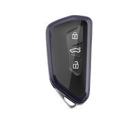 Ruiya Compatible avec 2025 2026 2027 Cupra Tavascan | Terramar | Formentor | Born | Leon Coque de e voiture Boîtier de n TPU pour télécommande de voiture Housse de protection [Violet-noir]