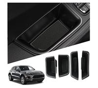 Ruiya Compatible avec Porsche Macan 2015-2023 Boîte de rangement pour Porte, Macan Boîte de Rangement Plateau de rangement de la Porte Organiseur Macan Accessoies [4 pièces]