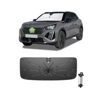 Ruiya Parapluie Pare-Soleil pour Pare-Brise Compatible avec Peugeot 208 2008 | e-208 e-2008 2020-2026, Bloque Les UV, Protection Avant pour Voiture Pliable Pare-Brise-Soleil Couverture