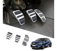 Ruiya Pédales de Frein pour 2020-2026 Renαult Clio 5/Captur 2/Arkana, 18-26 Dacia Duster Bigster, 16-25 Kadjar/Koleos Pédale d'Accélérateur et Frein Couvre Pedale d'embrayage Housse [Manuelle]