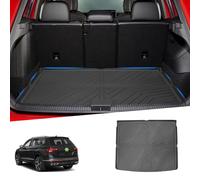 Ruiya Tapis de Coffre pour Tiguan 2024 2025 2026, Tapis de Démarrage Caoutchouc de Tapis Plateau de Coffre à Bagages, Compatible avec VW Tiguan 2024 2025 2026, Noir, TPE