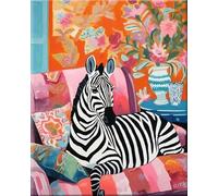 RUIYANMQ 1000 Pieces,Puzzle Coloré,Puzzle Irrégulier Gifts ,Animal on Sofas Classic Oil Painting of Flowering Plants ,Jeux De Mémoire pour Adultes ,Jouets Éducatifs Familiaux,Dx192Zp