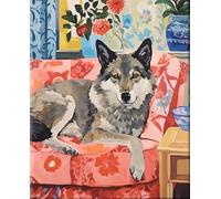 RUIYANMQ 1000 Pieces,Puzzle Coloré,Puzzle Irrégulier Gifts ，Animal on Sofas Classic Oil Painting of Flowering Plants ，Jeux De Mémoire pour Adultes ，Jouets Éducatifs Familiaux,Dx191Zp