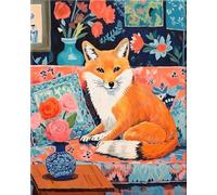 RUIYANMQ 1000 Pieces,Puzzle Coloré,Puzzle Irrégulier Gifts ,Animal on Sofas Classic Oil Painting of Flowering Plants ,Jeux De Mémoire pour Adultes ,Jouets Éducatifs Familiaux,Dx188Zp