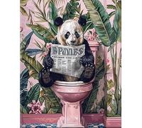 RUIYANMQ 1000 Pieces,Puzzle Coloré,Puzzle Irrégulier Gifts ，Art Funny Animals Reading Newspaper Posters ，Jeux De Mémoire pour Adultes ，Family Fun Toys ，Bathroom Decor,Dx113Zp