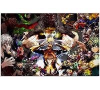 RUIYANMQ Puzzle 1000 pièces Anime My Academia Affiche Bois Jeux Enfants Jeu de décompression Zy648Tm