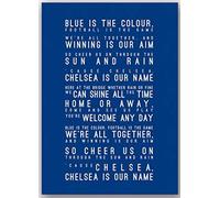 RUIYANMQ Puzzle 1000 pièces Assemblage Image S Chelsea FC Paroles de chansons inspirées Art Moderne Art de lit pour Adultes Enfants Jeux éducatifs Px156Yk