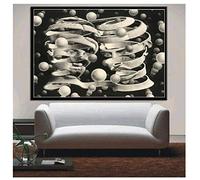 RUIYANMQ Puzzle 1000 pièces Escher Surreal Geometric Poster Bois Jouets Adultes Jeu de décompression K106Ya