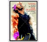 RUIYANMQ Puzzle 1000 Pièces Rafaels Joueur de Tennis Star du Sport Poster pour Jouets en Bois pour Adultes Jeu De Décompression Cp100Zq