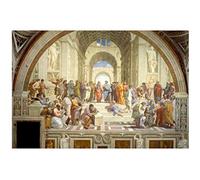 RUIYANMQ Toile Tableau Raphaël L'École D'Athènes Art Mural Poster Impression Salle De Bains Chambre Salon Cadeau Décoration intérieure Jt343Wk 40X60Cm Sans Cadre