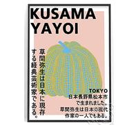 RUIYANMQ Vintage Japan Yayoi Kusama Museum Exhibition Polka Dot Pumpkin Art Poster 1000 Pieces Puzzle for Kids Wooden Toy Educational Game Uz121Ap