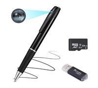RUIYIG Caméra espion cachée 1080p avec stylo d'enregistrement intérieur/extérieur avec enregistrement vidéo ou caméra espion de film, adaptée pour les caméras de sécurité à la maison ou au bureau