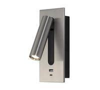 RuiYiL Applique Murale Moderne avec Port USB, luminaire Mural de Chargement, Lampe de vanité à LED pour Chevet, Lampe Murale à Rotation réglable, Lampe de Lecture Murale à LED avec Interrupteur