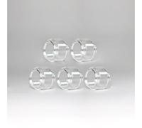 RUIYITECH Lot de 5 Tubes en Verre à Bulles pour réservoir Eleaf MELO 6