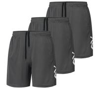 RUIZEHONG Lot de 3 Shorts de Sport pour Homme Séchage Rapide avec Poches Jogging Fitness Basketball Training Gym Tennis D'été