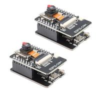 RUIZHI 2 pièces ESP CAM Conseil de Développement, ESP-CAM Carte WiFi Bluetooth ESP032-CAM-MB Micro USB vers Port série avec Module Appareil Photo OV2640 Mémoire 4M Double Mode Compatible avec Arduino
