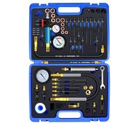 RUIZHI 46 Pcs Testeur de Compression - Testeur de Perte de Pression 0-50 Bar | 0-725 Psi,Testeurs Moteur pour Moteurs Diesel Et Essence HDi, TDCi,Voitures, Camions, M8, M10, M12, M14, M20, M22, M24