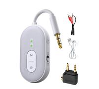 RUIZHI Adaptateur Bluetooth 5.3 2 en 1 avec double convertisseur AUX, émetteur Bluetooth jack pour TV, PC, chaîne stéréo, voiture, casque, projecteurs