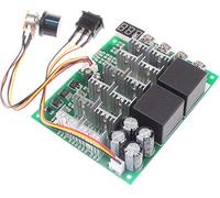 RUIZHI Contrôleur de vitesse de moteur PWM 60A CC 10V-55V 12V 24V 36V 48V Affichage numérique 100A Contrôleur de moteur à brosse CC - Troisième vitesse Arrêt marche arrière directe