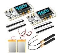 RUIZHI ESP32 V3 Lora Board pour Meshtastic, Lora ESP32 V3 Modules avec 868MHz Antenne et 3000mAh Batterie et 0,96″ OLED Display et 1262 WiFi Bluetooth Compatibilité avec Meshtastic IoT Arduino(2 Pcs)