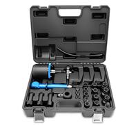 RUIZHI Jeu d'extracteurs d'injecteurs pneumatiques diesel - Outil de démontage manuel - Injecteur pneumatique avec 19 adaptateurs pour différents types de raccordement, 3 extracteurs