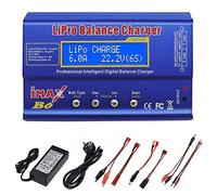 RUIZHI Lipo Chargeur 80 W 6 A Professional Balance High Power pour LiPo/Li-Ion/Life (1-6S), NiMH/NiCd (1-15S), chargeur de loisirs RC LED avec bloc d'alimentation