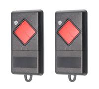 RUIZHI Lot de 2 télécommandes sans fil 27,015 MHz pour porte de garage - Compatible avec émetteur portatif Dicket MAHS27-01 - 1 canal - Bouton rouge - Non compatible avec d'autres marques et modèles