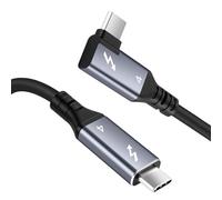 RUIZHI Pour Thunderbolt 4 Câble 2 m - USB4 V2.0 40 Gbps Câble de Données, Charge Rapide PD 3.1 240 W, 4K@540Hz / Double 8K@60Hz, Compatible avec pour Macbook, pour MacBook, SSD, Display - TPE Cable