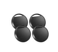 RUIZHI Smart Tag Compatible avec l'application Localiser, Traceur iOS Uniquement, Smart Traceur pour Bagages, Vélo, Clés, Traceur Air Bluetooth, Noir, 4 Paquets