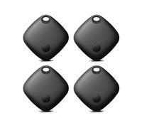 RUIZHI Smart Tag - Traqueur Bluetooth Compatible avec l'application Apple Localiser (iOS Uniquement), Batterie Remplaçable, IP67, Suivi Mondial, Recherche de Clés pour Vélo/Sacs/Valise, 4 Paquets