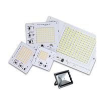 Ruiziliang 1Pack LED conduit mène projecteur de puce 2835 / 5730SMD intelligent IC 220-240V 10W 20W 30W 50W 90W bricolage for le jardin de projecteur extérieur blanc chaud blanc(Bianco,220V 10W)