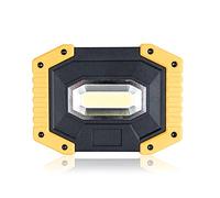 Ruiziliang Lampe de travail de 30W COB LED Lanterne portable 3 Mode Projecteur portable de l'urgence rechargeable 18650 alimenté à Linterna for le camping(No battery,Rectangle)