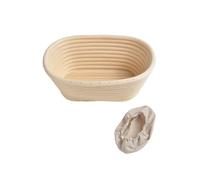 Ruiziliang Paniers, Panier Ovale en rotin for la Cuisine, Lot de 1, Organiseur de Rangement for pâtes, Accessoires de Boulangerie(17x12x6cm)