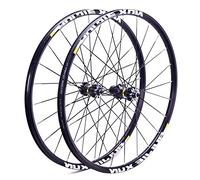 RUJIXU Roue VTT 26" 27.5" 29 Pouces Frein À Disque Paire Roues VTT Jante Double Couche Roulement Scellé QR 8 9 10 11 Vitesse Cassette Moyeu Carbone (Color : Black hud, Size : 27.5")