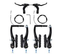 RUJOI Kit de Frein de vélo de Type V, étrier de Frein en V de 110 mm, boîtiers de Frein de vélo de 70 mm, Levier de Frein de vélo en Aluminium, boîtier et câble de Frein F/R