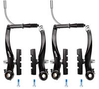 RUJOI Jeu de Freins de vélo, Freins de Type Mountain V, Jeu de Remplacement V-Brake pour VTT, vélo de Route, BMX, E Bike Noir (Lot de 2)