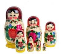 rukauf Semenovskaya Poupée en Bois Matrochka Babushka Matriochka 7 poupées à emboîter 16 cm Матрёшка