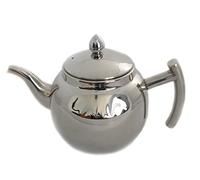 rukauf Théière ou cafetière design en acier inoxydable avec passoire et couvercle - 1,5 l