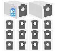 RUKHOOL 14 Sacs à Poussière pour Dreame L10s Ultra Gen 2 / X50 /X40 Ultra /L40S /L10s Pro Ultra Heat/ L40/ L50 Ultra/Mova E30 Ultra / P50 Ultra / V50/ Z50 Ultra/ X30 Ultra Sacs Rechange