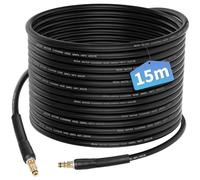 RUKHOOL 15M Flexible Tuyau pour Kärcher K2 K3 K4 K5 K6 K7 Nettoyeur Haute Pression Accessoires Rallonge Tuyau de Rechange Pièces Détachées Tuyau D'extension avec Connecteur Rapide Poignée