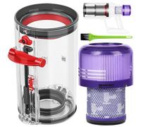 RUKHOOL Poubelle Collecteur Réservoir pour Dyson V11 V15 SV14 SV17 Filtre Bac à Poussière Cuve Pièces Détachées Accessoires Conteneur Filtrante Rechange pour Dyson SV22 SV15 SV28 Accessoires Dust Bin