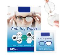 Rukjmqi 100 Pièces Lingette Lunette, 12x6 Cm Lingettes Nettoyantes Pour Lunettes, Lingette Nettoyante Anti Buée, Lingettes Nettoyantes Multi Usages Pour Le Quotidien, Le Bureau, Les Voyages, L'hôtel