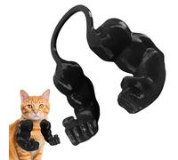 Rukjmqi Armoiries Musculaires De Chat, Armes Du Cou De Chat Avec Des Bras Humains Musculaires Et Créatifs,17x15,6 Cm Costume De Bras Musculaire De Main Pour Le Chaton Halloween Et Les Fêtes D'annivers