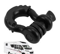 Rukjmqi Attelage de remorque Manille de sauvetage - 19 mm - Pour véhicules - Grande manille en étrier - Œillet de traction - Charge de rupture 19 t