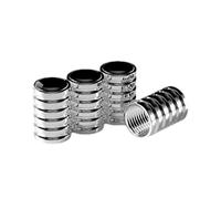 Rukjmqi Bouchons De Valve Air - Accessoires Anti-Fuite pour Embouts De Pneus 4 Pièces | Capsules De Tige De Roue De Voiture - pour Voiture Camion Moto Vélo Véhicule Extérieur