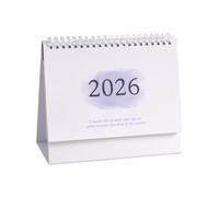 Rukjmqi Calendrier de bureau 2026 - Calendrier de bureau 2025-2026 - Planificateur académique mensuel avec papier solide | Pour l'école, les enseignants, les étudiants, la famille, la maison, le
